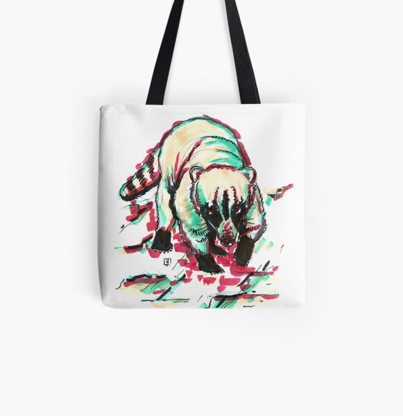Marker Critters - Coatimundi All Over Print Tote Bag