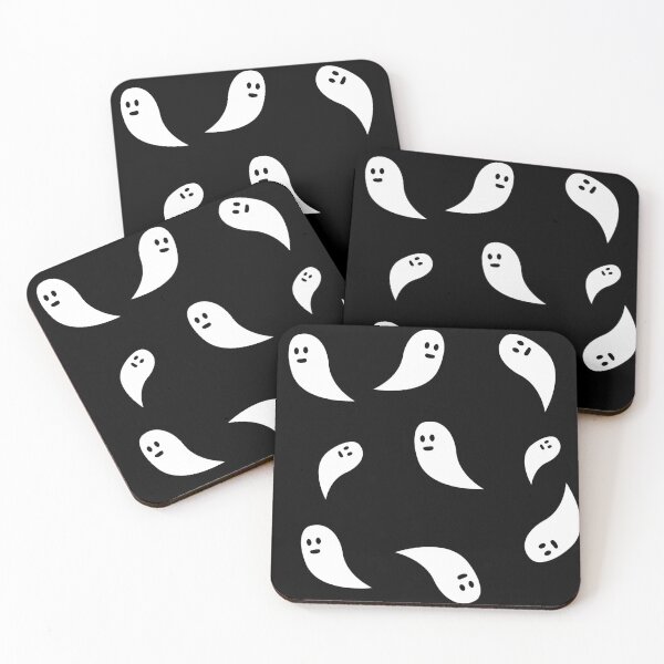 Item preview, Ghost Halloween black white cute pattern designed and sold by PLdesign.