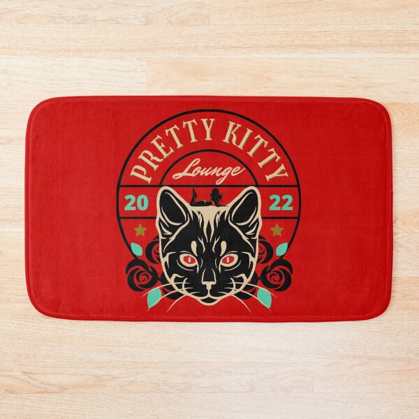 Aperçu de l'œuvre Jolie Kitty Lounge Bar 2022 créée et vendue par MyMerch4u.