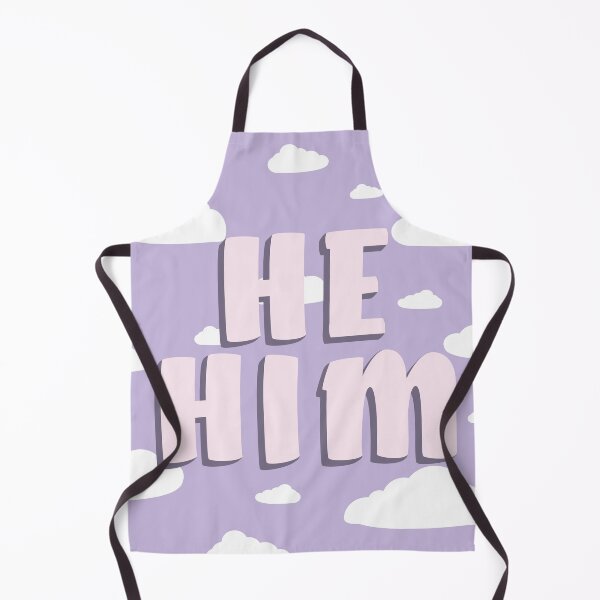 Item preview, Lilac Clouds He/Him Pronouns  designed and sold by MoonMint.