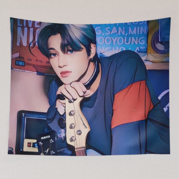 Item preview, Ateez Rockstar Wooyoung designed and sold by LiveKpop.