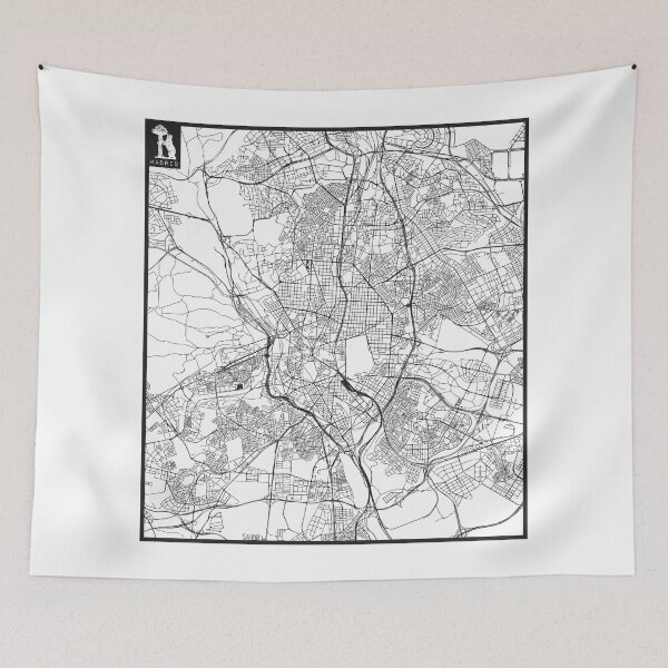 Item preview, Madrid city map transparent background designed and sold by SHIT! CLOTHING.