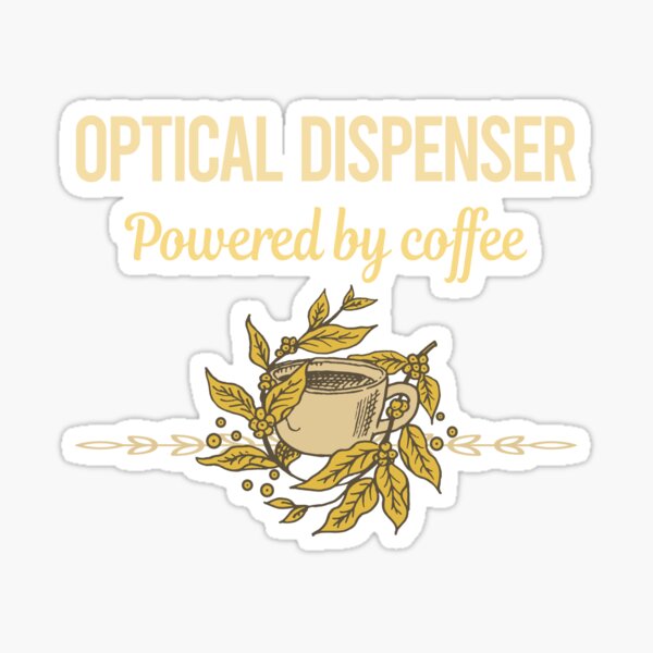 Vista previa del artículo con la obra «Alimentado por dispensador óptico de café», diseñado y vendido por trinayolkcelia.