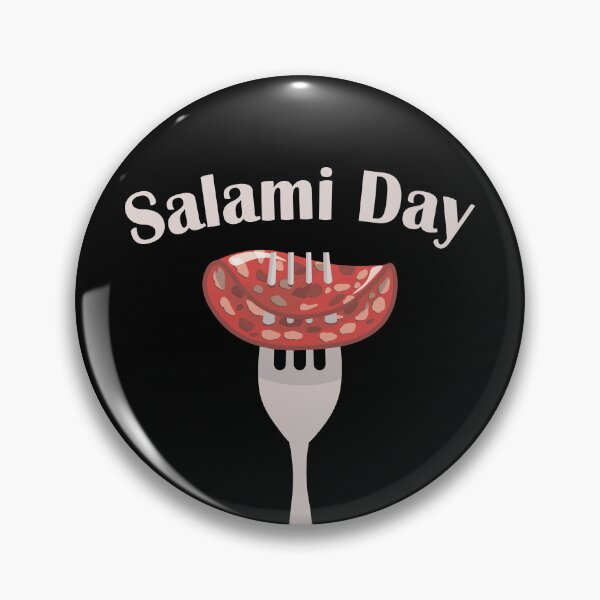 Item preview, A piece of Salami on a fork designed and sold by Art-of-Rory.