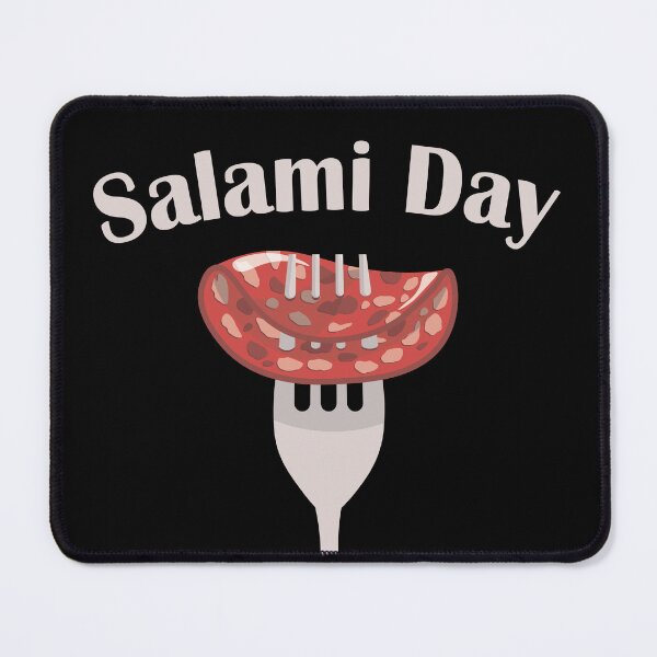 Item preview, A piece of Salami on a fork designed and sold by Art-of-Rory.