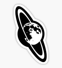 Moon with Rings Sticker