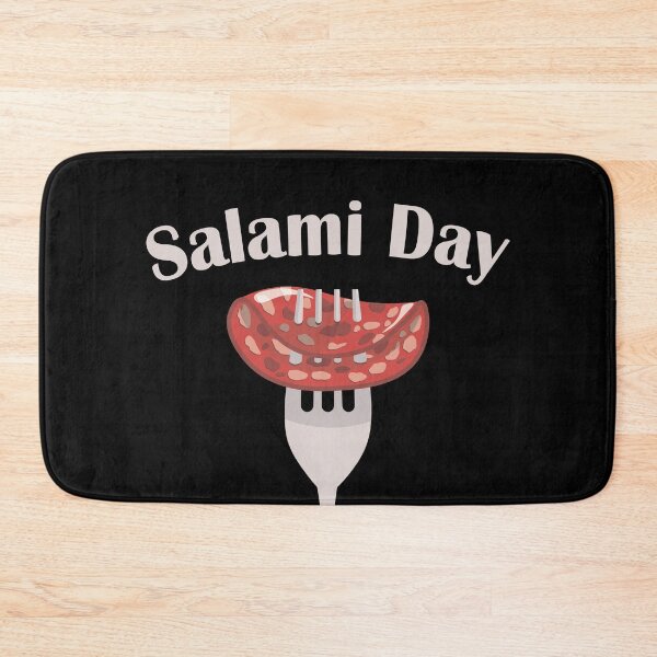 Item preview, A piece of Salami on a fork designed and sold by Art-of-Rory.