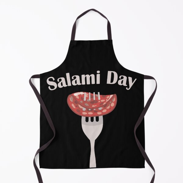 Item preview, A piece of Salami on a fork designed and sold by Art-of-Rory.