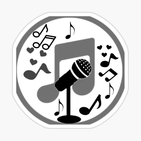 "Music Vowels" Sticker for Sale by ArtworkTrande22 Redbubble