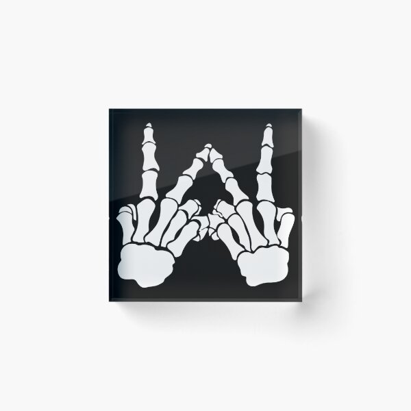 Item preview, westside skeleton hand west  coast skeleton sign hand halloween designed and sold by kotsdesign.