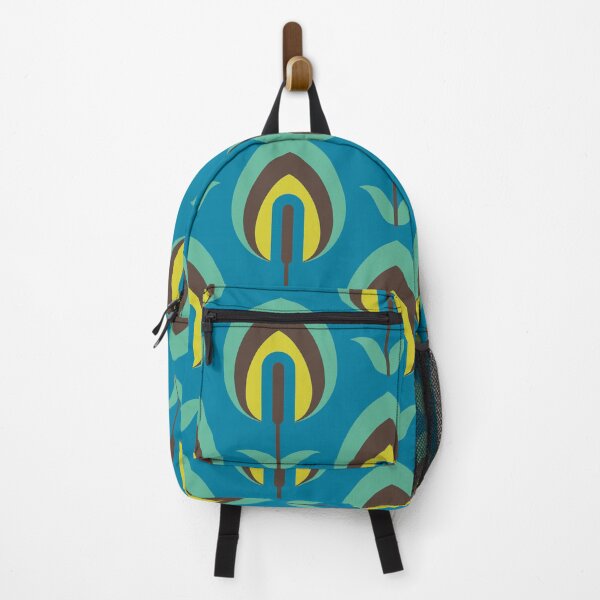 Item preview, Blue Retro Flowers designed and sold by Carolina Diaz.