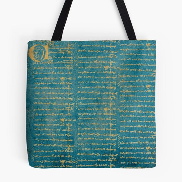 Item preview, Teal with Gold Script designed and sold by DurinEberhart.