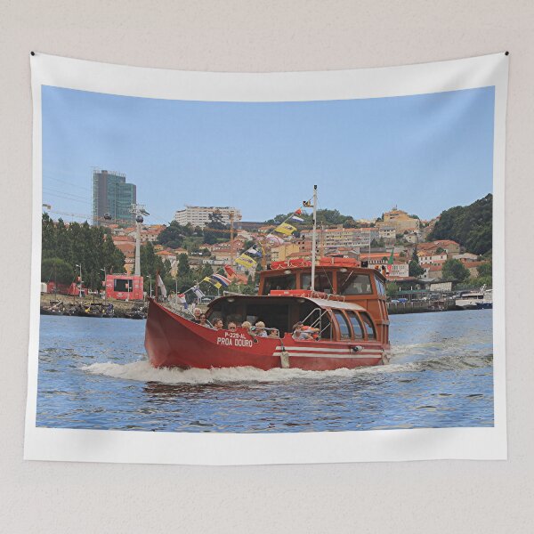 Item preview, Red tour boat, River Douro, Porto, Portugal designed and sold by FranWest.