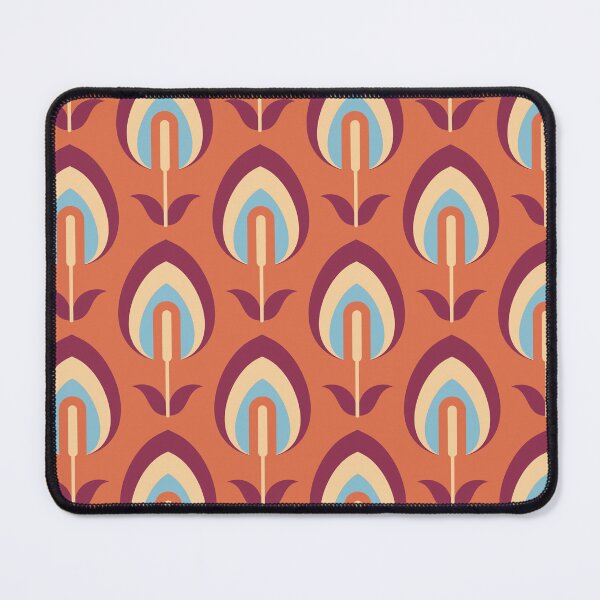 Item preview, Orange Retro Flowers designed and sold by Carolina Diaz.