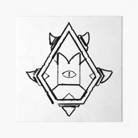 cult of the lamb with logo Art Board Print for Sale by callamstewart