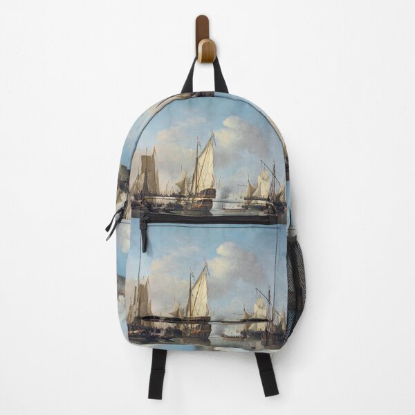 Item preview, A States Yacht and other vessels in a very light air Willem van de Velde the Younger designed and sold by OldTimeArt.