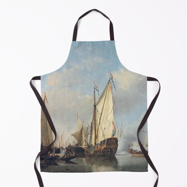 Item preview, A States Yacht and other vessels in a very light air Willem van de Velde the Younger designed and sold by OldTimeArt.
