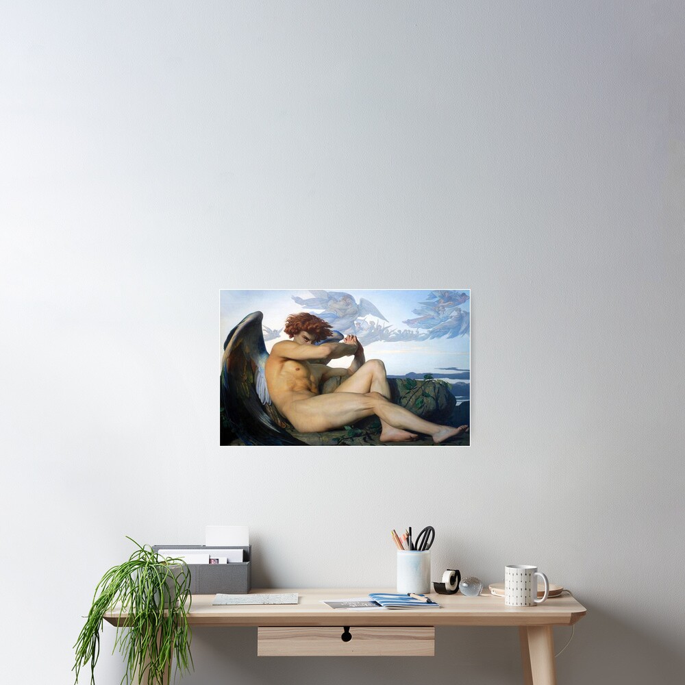 Fallen Angel Alexandre Cabanel Poster For Sale By Annebocarroll   Cposter,small,square Product,1000x1000.2 