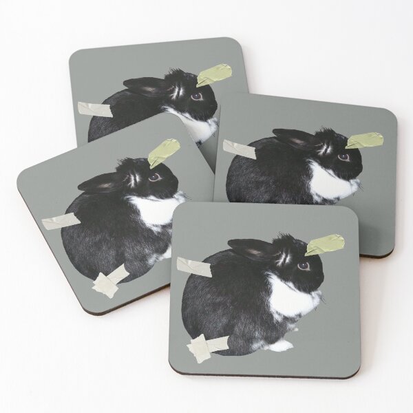 Item preview, Bunny Rabbit, Tape, Black and White Lop Bunny designed and sold by suekieper.