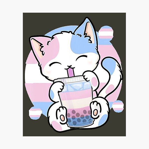 Meowtain Cute Kawaii Cat Stack Anime Japanese Harajuku Pastel Aesthetic |  Poster