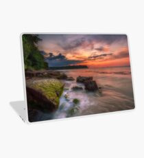 Rocky Beach Sunset Laptop Skin