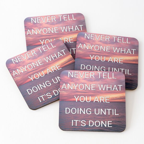 Item preview, Never tell anyone what you are doing until it's done designed and sold by Itaxi.