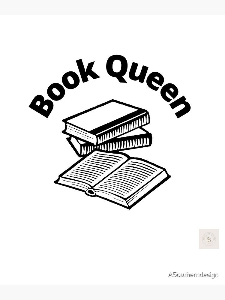 "Book Queen" Sticker for Sale by ASoutherndesign Redbubble