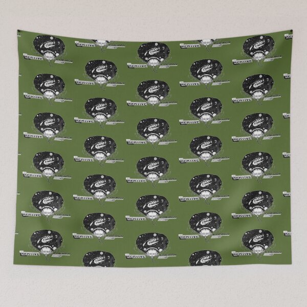 Item preview, WEIRDO - Creative Energy Flo - Universe - Black and White - Dark Olive designed and sold by hector2ortega.