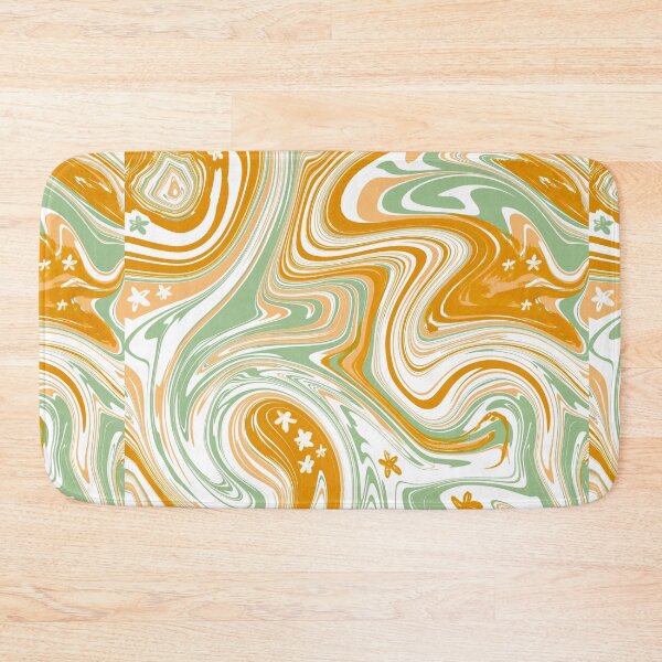 Item preview, boho/groovy le fleur marble swirls pattern designed and sold by SunwaveStickers.