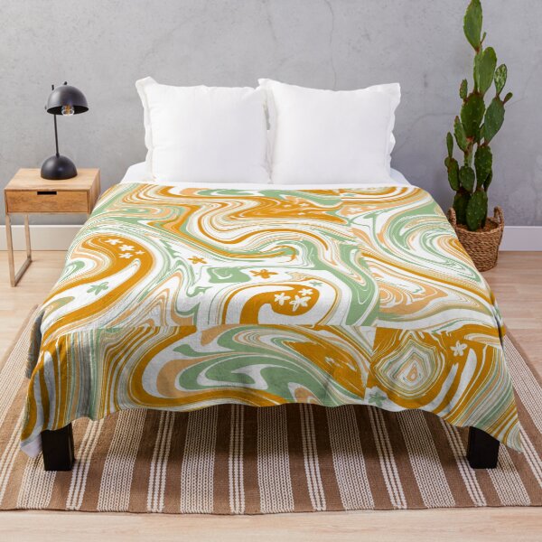 Item preview, boho/groovy le fleur marble swirls pattern designed and sold by SunwaveStickers.