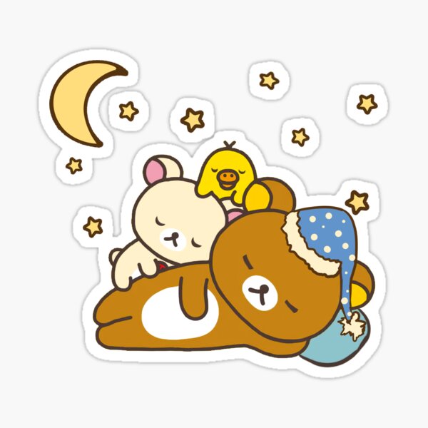 San-x Rilakkuma 4 Kinds Happy Stickers Yellow