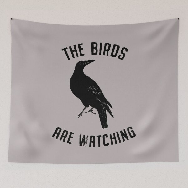 Item preview, The birds are watching Retro Funny Conspiracy    designed and sold by PorpoiseTee.