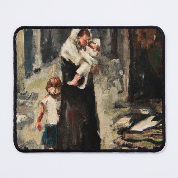 Item preview, Desperate Mother and Child in a Poverty-Stricken City designed and sold by PapaRabbit.