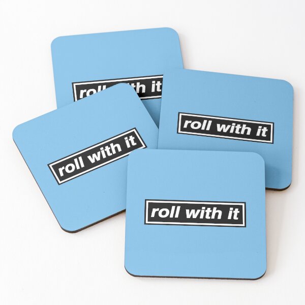 Item preview, Roll With It (THE ORIGINAL & BEST) - OASIS Band Tribute - MADE IN THE 90s (Light Blue) designed and sold by phigment-art.