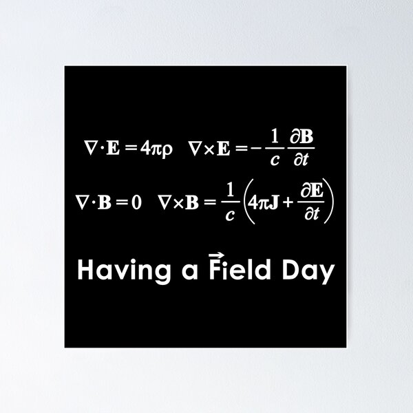 Item preview, Maxwell's Equations - Having a Field Day designed and sold by Lines-n-Shapes.