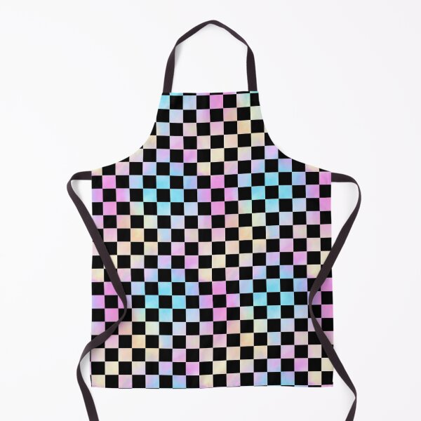 Item preview, Pastel Rainbow Checker Pattern Black designed and sold by Julie Erin Designs.