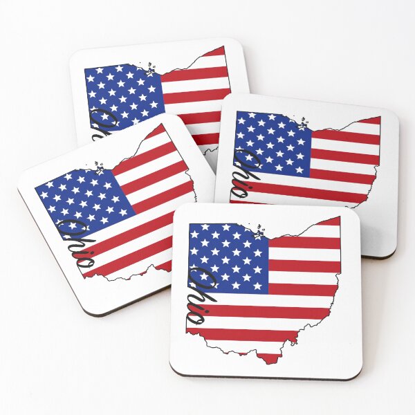 Item preview, Ohio -- US State (flag-map)  designed and sold by ArchitectGrubb.