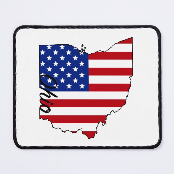 Item preview, Ohio -- US State (flag-map)  designed and sold by ArchitectGrubb.