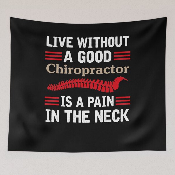 Item preview, Live Without A Good Chiropractor Is A Pain In The Neck retro vintage humor  designed and sold by beckadamr.