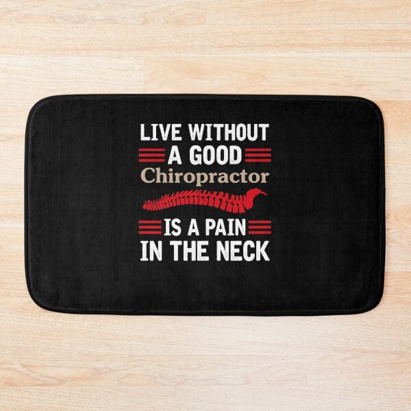 Item preview, Live Without A Good Chiropractor Is A Pain In The Neck retro vintage humor  designed and sold by beckadamr.