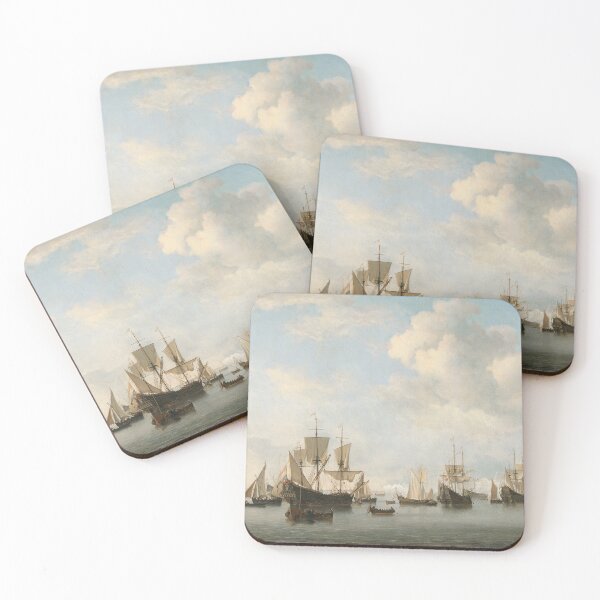 Item preview, The Dutch Fleet in the Goeree Straits (Guinea) Willem van de Velde the Younger designed and sold by OldTimeArt.