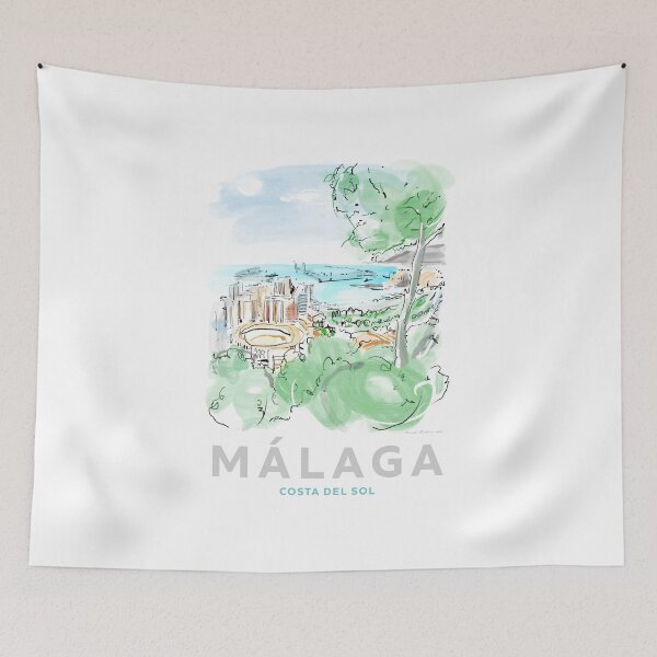 Artikelvorschau, Málaga Spanien Kunst entworfen und verkauft von Mark Vickers.