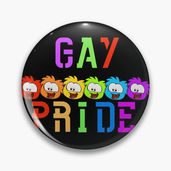 Item preview, Gay Pride Quirky Rainbow Puffle designed and sold by Pink Ribbon.