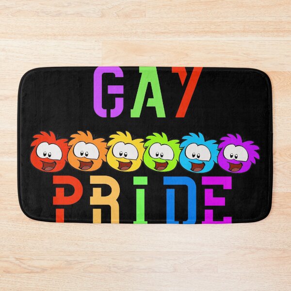 Item preview, Gay Pride Quirky Rainbow Puffle designed and sold by Pink Ribbon.