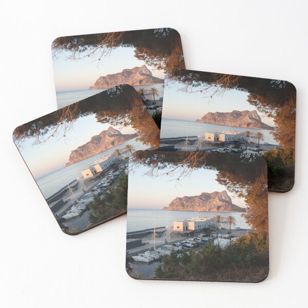 Item preview, Sunrise in the Les Bassetes cove in Calpe, Peñón de Ifach designed and sold by Adriana Mueller.