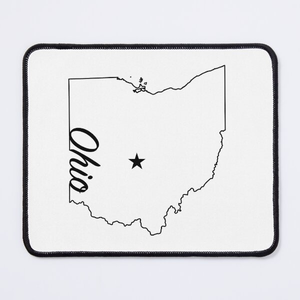 Item preview, Ohio -- US State (simple outline with capital star)  designed and sold by ArchitectGrubb.