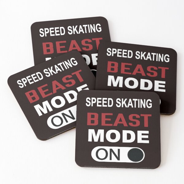Item preview, Speed Skating Beast Mode On, Funny Skating, Speed Skating Saying designed and sold by Aerial Addicts.