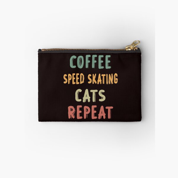 Item preview, Coffee Speed Skating Cats Repeat, Funny Skating, Speed Skating Saying designed and sold by Aerial Addicts.