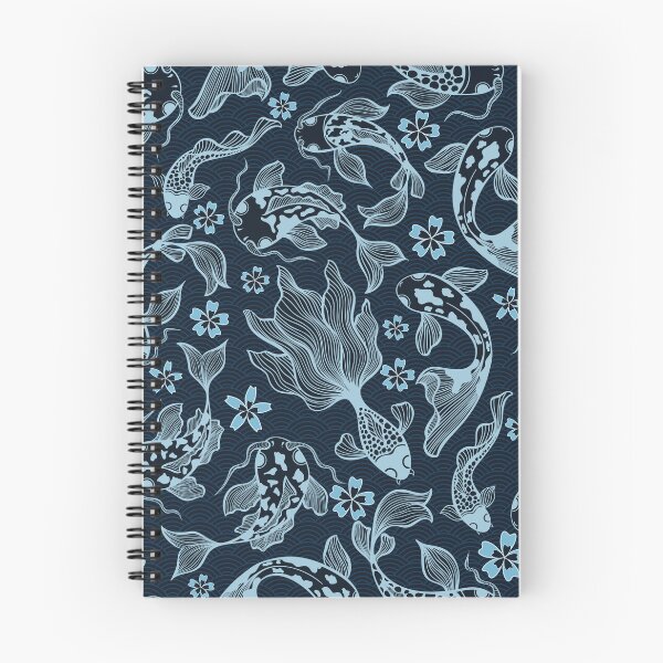 Item preview, Japanese Blue Koi Fish Pattern Design - Koi Fish Patterns designed and sold by antevasinart.