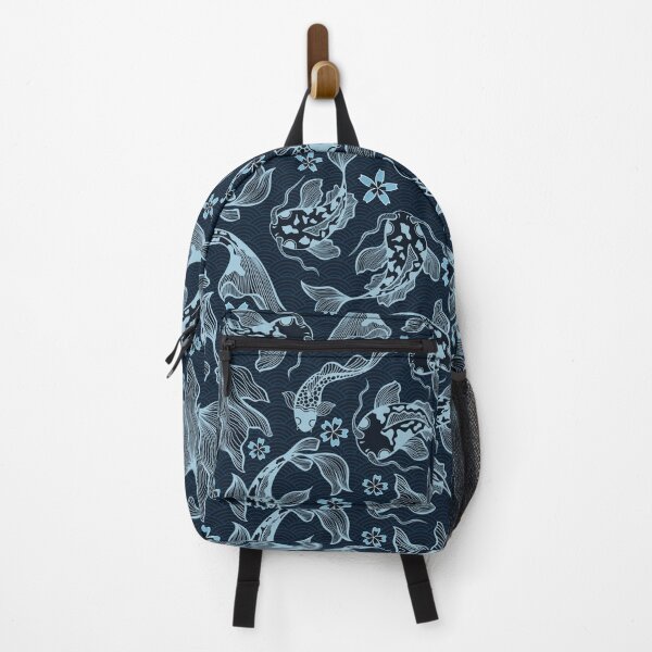 Item preview, Japanese Blue Koi Fish Pattern Design - Koi Fish Patterns designed and sold by antevasinart.